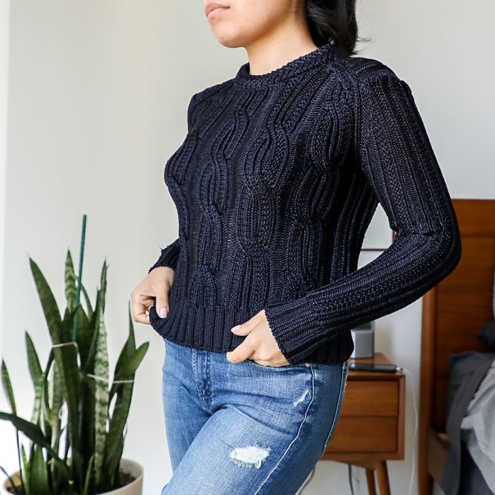 Maje cable knit sweater